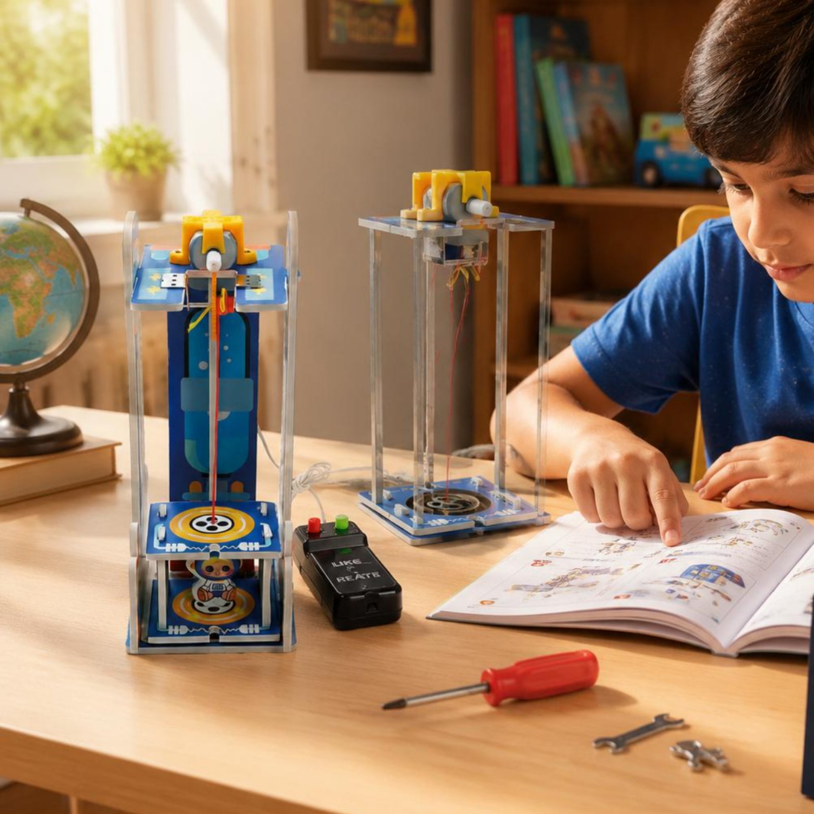 DIY Wooden Elevator Toy Model  - огляд і ціна Science Project Kit
